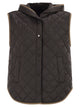 Brunello Cucinelli Lightweight Opaque Nylon Quilted Gilet With Thermore® Padding And Hood