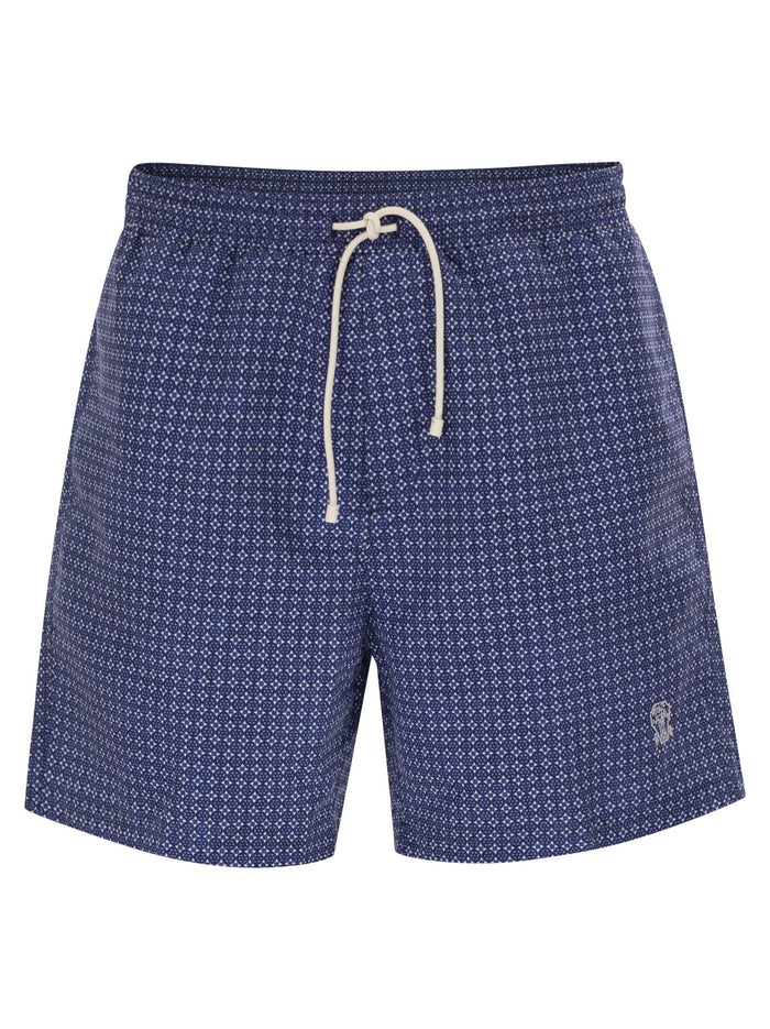 Brunello Cucinelli Nylon Swimsuit With Floral Print