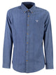 Barbour Cotton Denim Shirt With Button-Down Collar