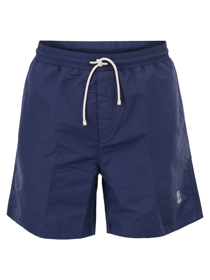 Brunello Cucinelli Swimming Costume With Elastic And Drawstring