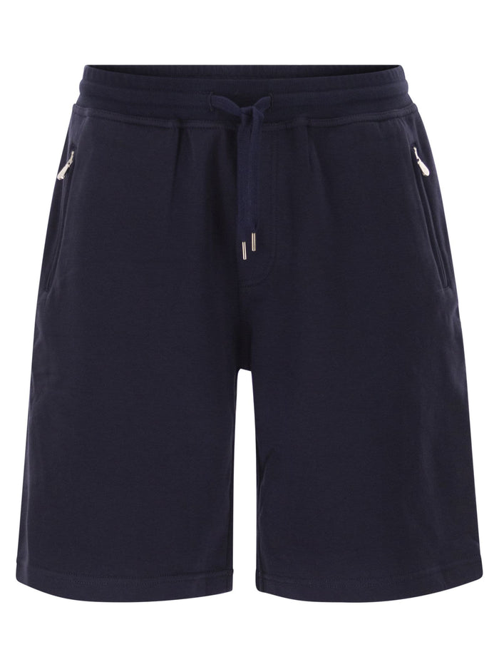 Brunello Cucinelli Techno Cotton Fleece Bermuda Shorts