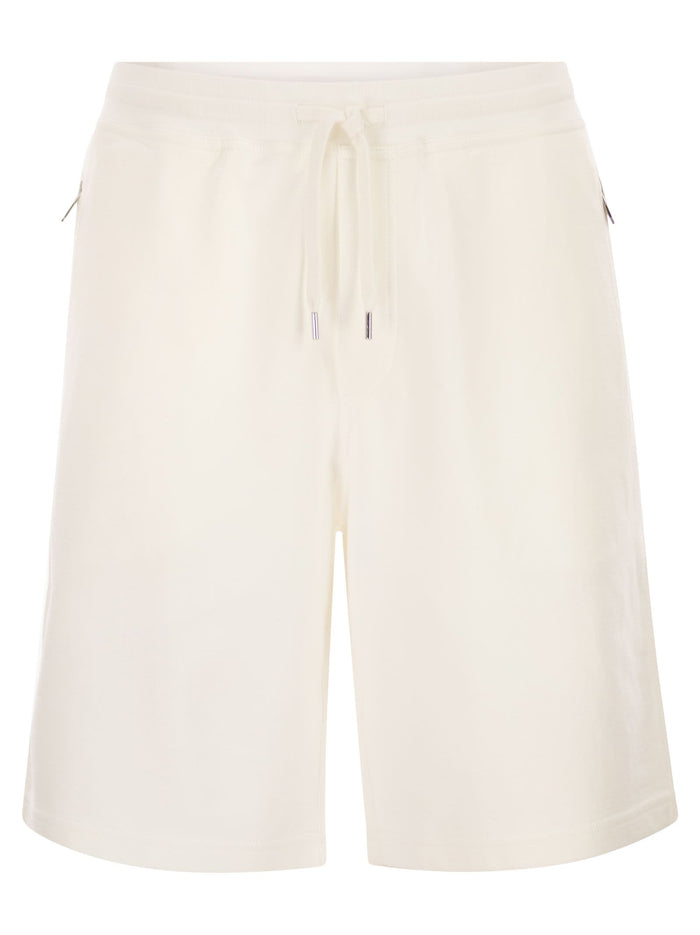Brunello Cucinelli Techno Cotton Fleece Bermuda Shorts