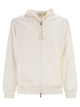 Brunello Cucinelli Cotton Fleece Topwear With Zip And Hood