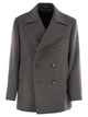 Brunello Cucinelli One-And-A-Half-Breasted Wool Coat