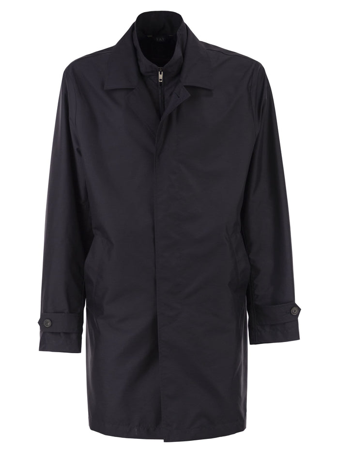 Fay Morning Coat In Water-Repellent Technical Poplin