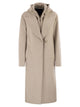 Fay Double Front Wool Jersey Coat