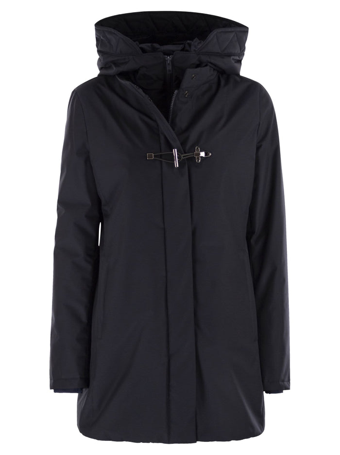 Fay Technical Gabardine Toggle Coat