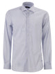 Fay Regular Fit Shirt In Striped Stretch Jersey