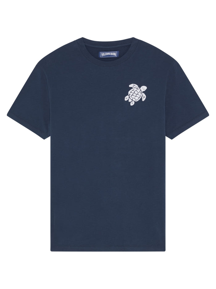 Vilebrequin Organic Cotton T-Shirt With Turtle Print