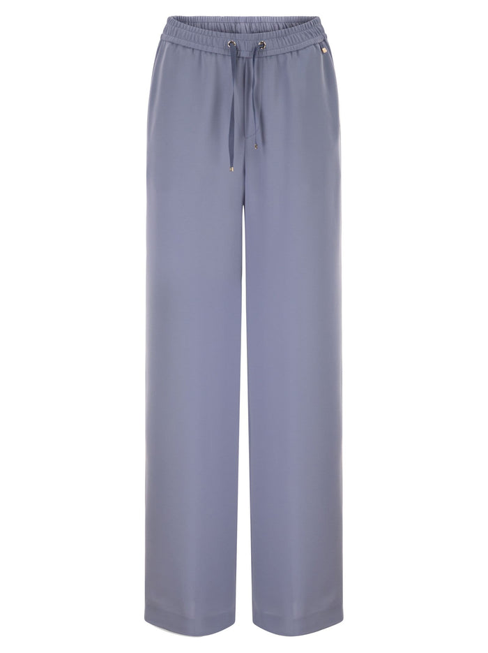 Herno Flowing Wide-Leg Trousers With Drawstring
