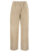 Antonelli Firenze Soft Suede Trousers With Elasticated Waist