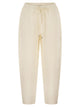 Antonelli Firenze Relaxed-Fit Viscose And Linen Trousers With Drawstring Waist