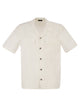 Peserico Lightweight Linen Bowling Shirt