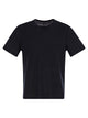 Majestic Crew-Neck And Short-Sleeved T-Shirt In Linen