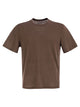 Majestic Crew-Neck And Short-Sleeved T-Shirt In Linen