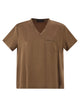 Fabiana Filippi V-Neck Satin Top With Elegant Pocket
