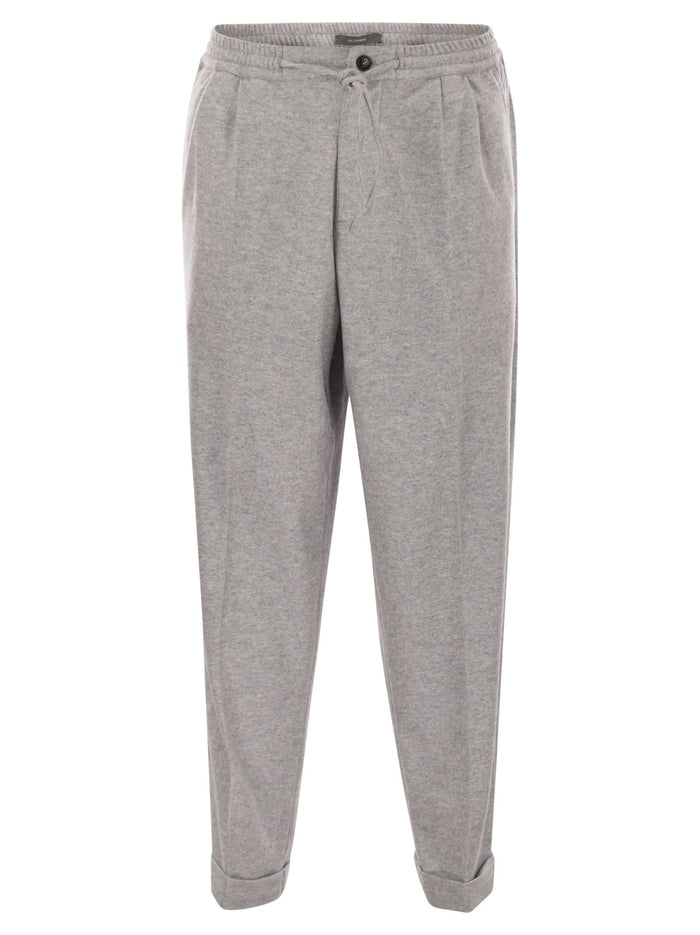 Fedeli Harvard - Soft Cashmere Flannel Trousers