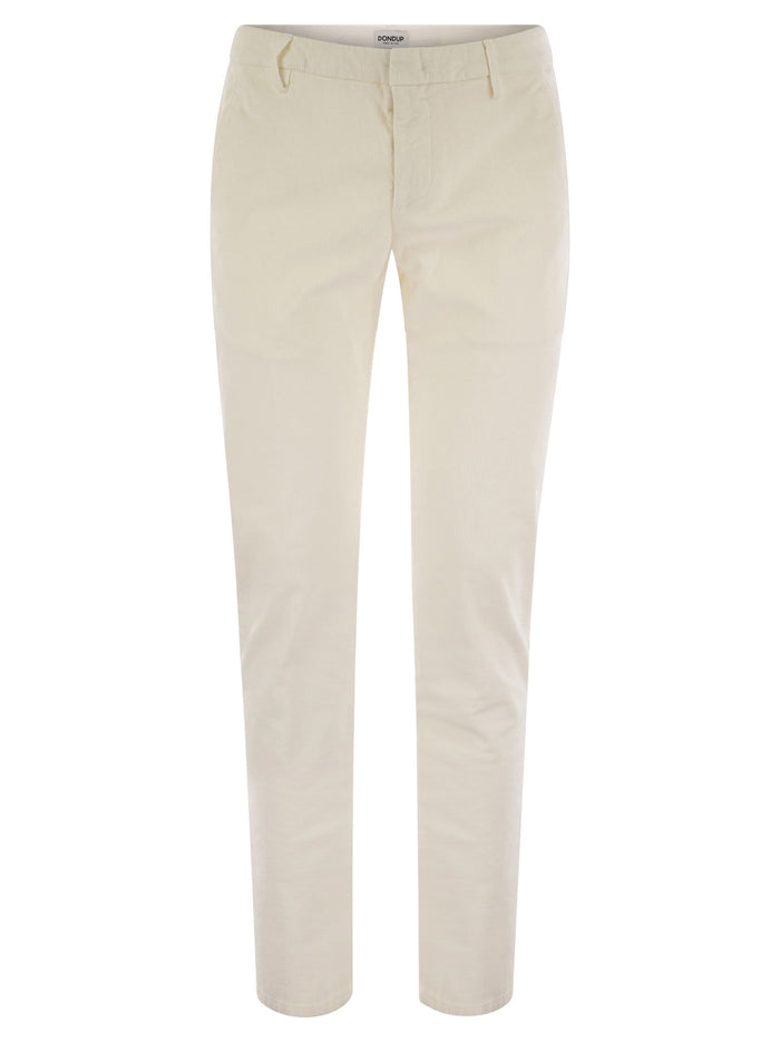 Dondup Spiritissimo - Regular Chino Trousers In Light Gabardine