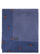 Kiton Terry Beach Towel With Logo Border