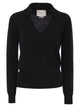 Vanisé Patty - V-Neck Jumper With Polo Collar