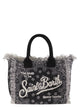 Mc2 Saint Barth Bandana-Print Tote Bag With Fringed Edges And Embroidered Logo