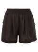 Maurizio Mykonos Linen Shorts With Embroidery And Elasticated Waistband