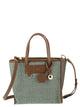 Furla Divide It S – Tote Bag In Leather And Woven Fabric