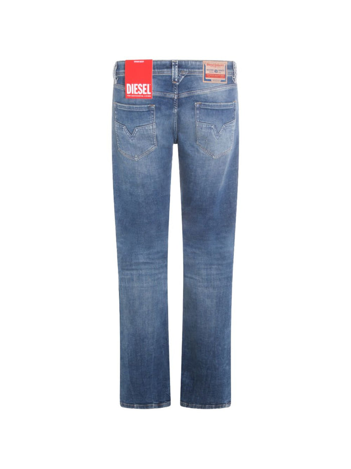 Diesel Blue Five Pocket Cotton Jeans