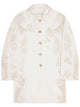 Dries Van Noten Matador Hand Embroidery A-Line Cotton Coat