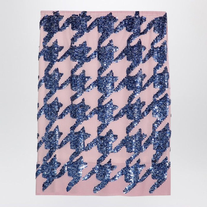 Dries Van Noten  Pink Silk Sequin Skirt