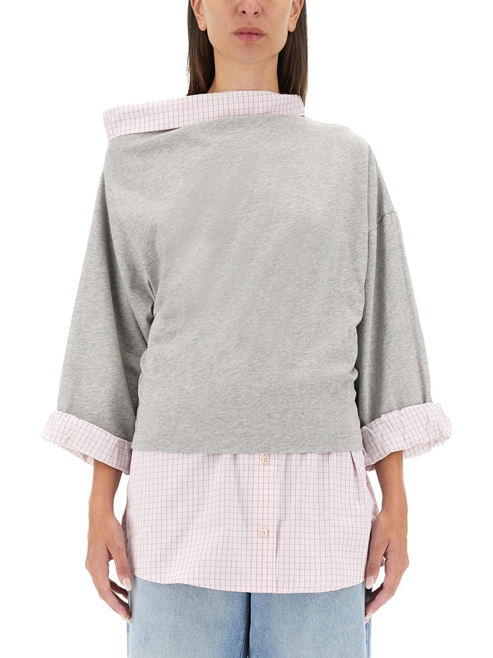 Dries Van Noten Cotton Shirt Sweatshirt