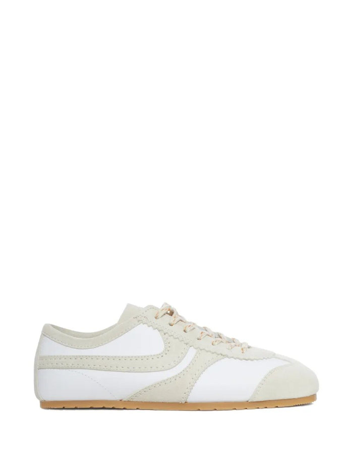 Dries Van Noten Suede Sneakers With Leather Inserts