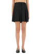 Moschino Couture Asymmetrical Wool Shorts