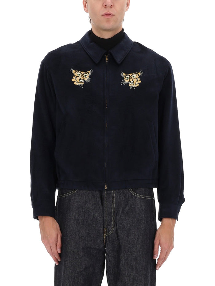 Visvim Blue Silk Sports Jacket