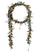 Dries Van Noten Handmade Bead Embroidery Scarf Necklace With Glass Beads