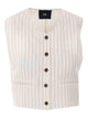 Eleh Cream White Waistcoat