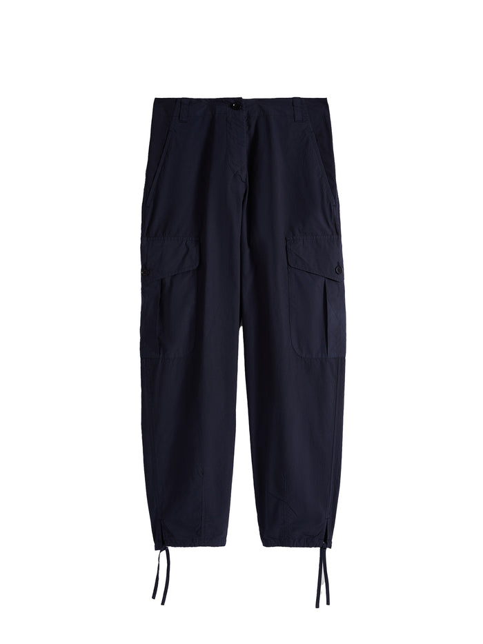 Aspesi Navy Blue Cargo Trousers