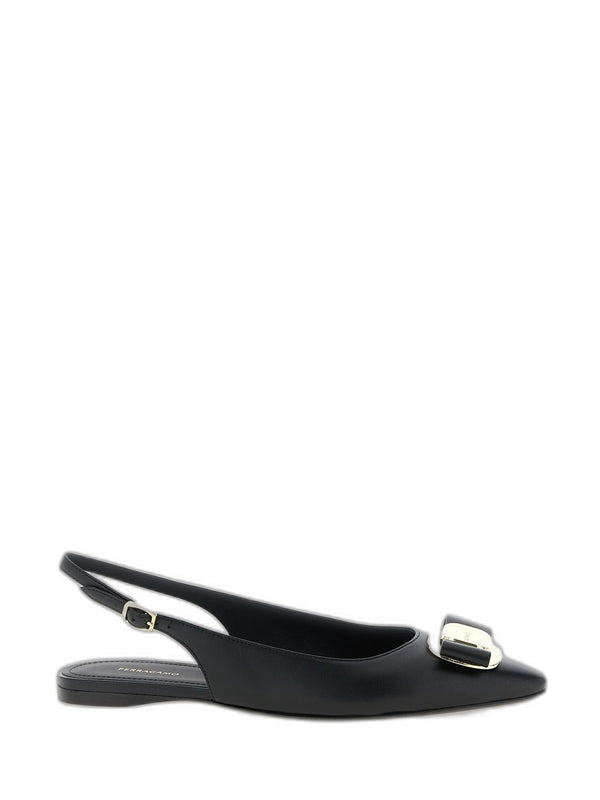 Ferragamo Leather Slingback Pumps