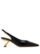 Ferragamo Cleya 55 S-Shaped Leather Slingback