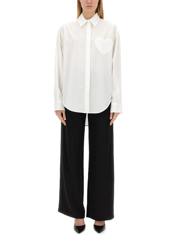 Moschino Jeans Heart Patch Shirt