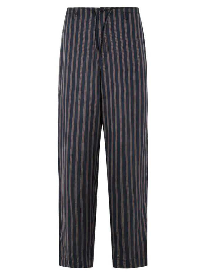 Dries Van Noten Penny Striped Cupro Trousers