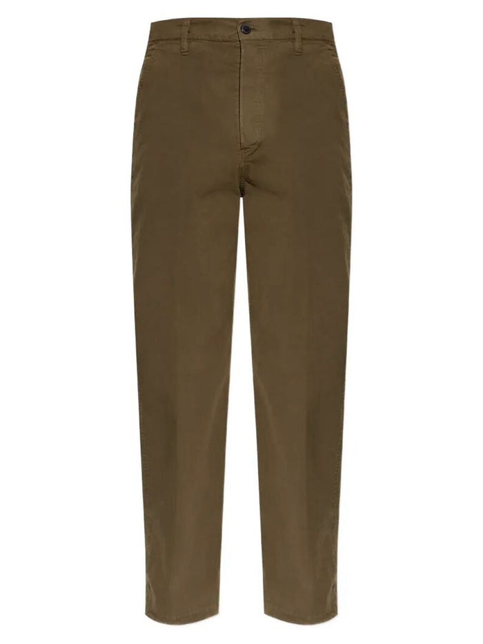 Dries Van Noten Pickerbys Cotton Trousers With Side Pocket
