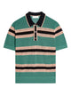 Dries Van Noten Perforated Mercy Stripe Polo Shirt