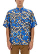 Moschino Couture Blue Flowers Allover Print Shirt