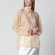 Alberta Ferreti Semisheer Beige Shirt