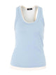 Eleh White And Light Blue Top