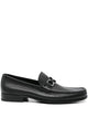 Ferragamo Grained Leather Gancini Loafers