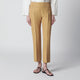 Alberta Ferretti Beige Ankle-Length Trousers In Viscose Blend