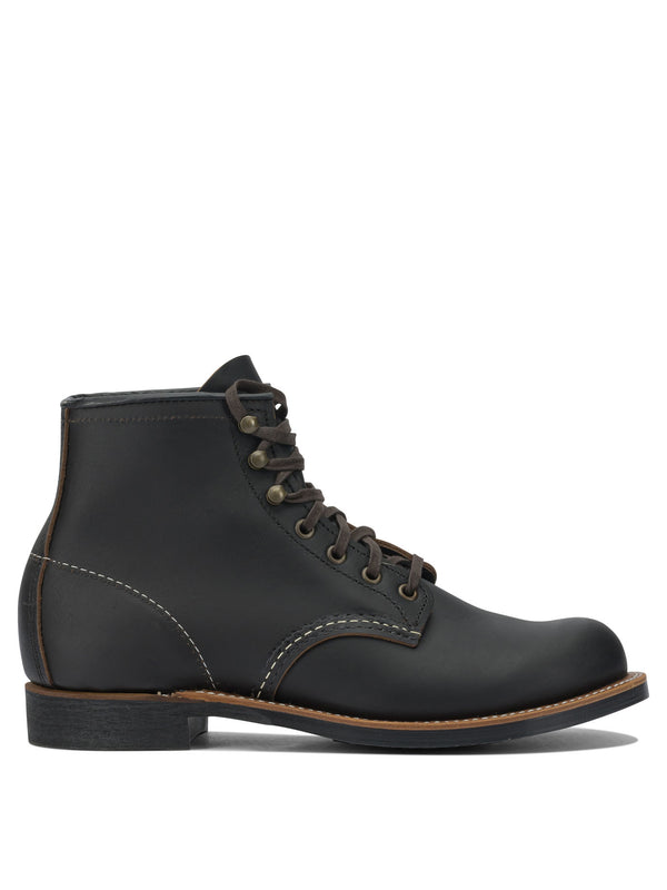 Red Wing Shoes "Blacksmith 3345 Black Prairie" Lace-Up Ankle Boots