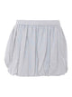 Eleh Ecru And Light Blue Mini Skirt